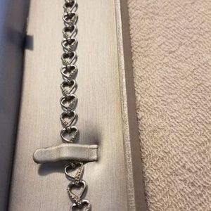 Diamond heart bracelet
